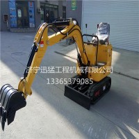 廠家供應(yīng)多功能迷你小挖機農(nóng)用小型挖掘機挖溝推土園林建設(shè)