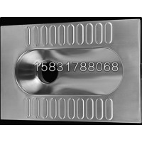 四周沖水型不銹鋼蹲便 304材質(zhì)耐腐蝕 節(jié)水易清洗