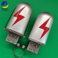 adss/opgw光纜金具鋁合金接頭盒 24芯帽式接線(xiàn)盒