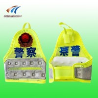 警察執(zhí)勤發(fā)光袖標 反光袖標 led發(fā)光臂章價格
