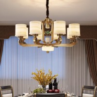 全銅玉石燈 進口天然玉石燈 新中式全銅玉石吊燈