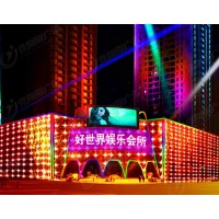 幕墻燈飾畫LED燈玻璃夜景霓虹燈商場墻體美陳亮化燈防水燈光畫