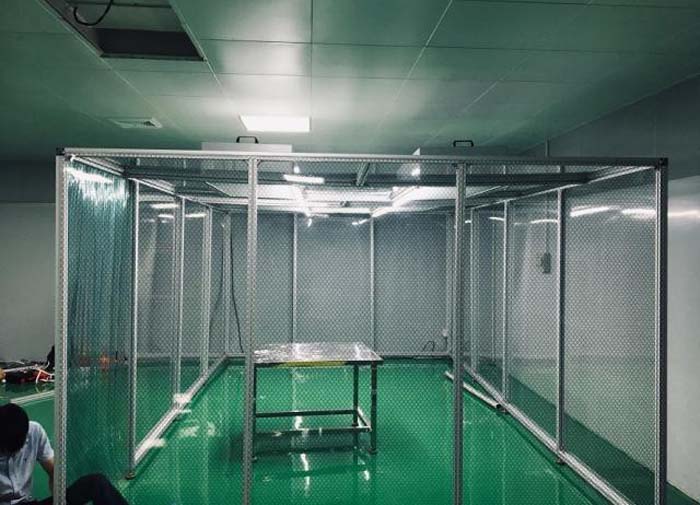 潔凈棚安裝現場圖