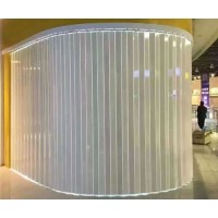 水晶折疊門，高鐵站地鐵站火車站水晶卷簾門河北生產廠家