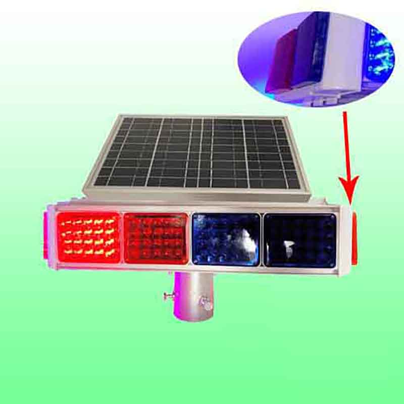 太陽能十二格爆閃燈